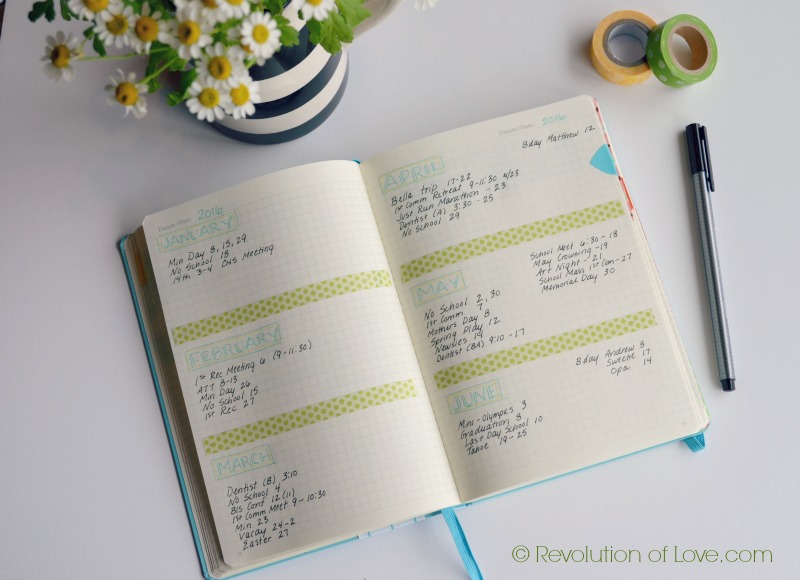 My Monthly Bullet Journal Set Up – June – Ilinca Valentina