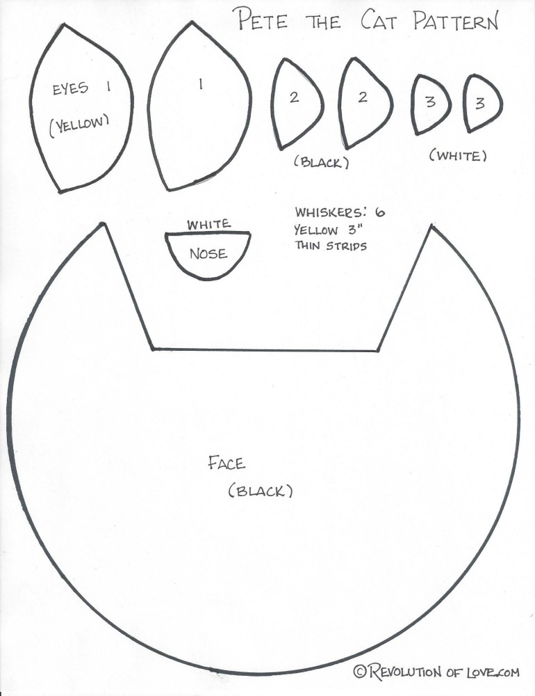 pete the cat face template